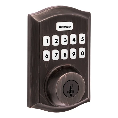 Kwikset 98935-002 HomeConnect 620 Long-Range Z-Wave Traditional Smart Lock, 920 MHz, Venetian Bronze