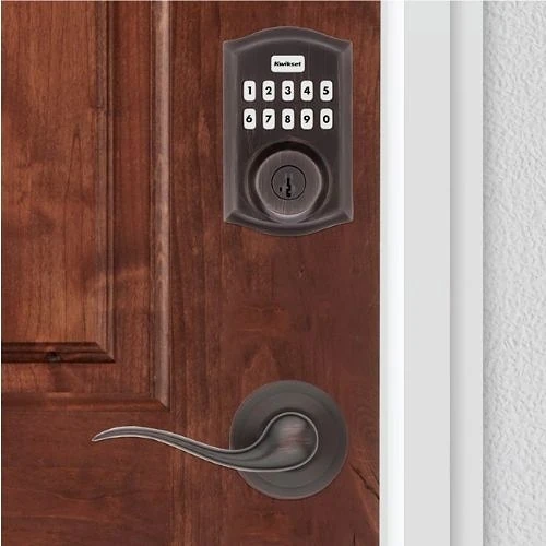 Kwikset 98935-002 HomeConnect 620 Long-Range Z-Wave Traditional Smart Lock, 920 MHz, Venetian Bronze