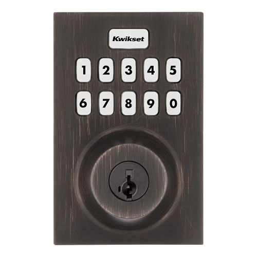 Kwikset 98935-005 HomeConnect 620 Long-Range Z-Wave Contemporary Smart Lock, 920 MHz, Venetian Bronze