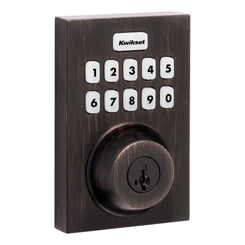Kwikset 98935-005 HomeConnect 620 Long-Range Z-Wave Contemporary Smart Lock, 920 MHz, Venetian Bronze