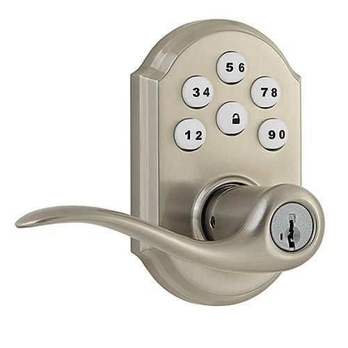 Kwikset SmartCode 912 Tustin Z-Wave Lever Lock – Satin Nickel