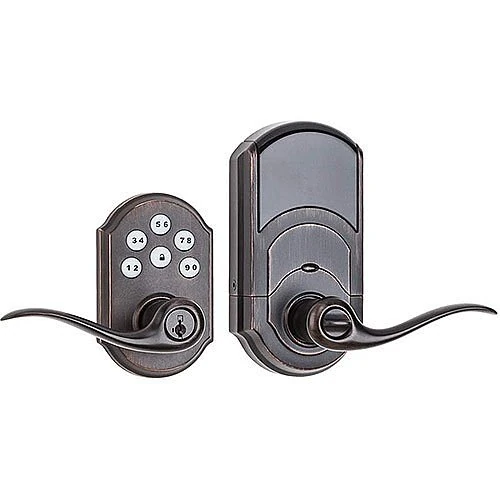 Kwikset SmartCode 912 Tustin Z-Wave Lever Lock – Venetian Bronze