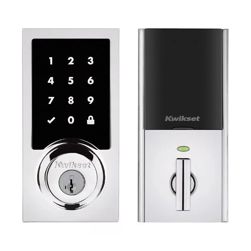 Kwikset Home Connect 918 Contemporary Z-Wave Smart Lock – Polished Chrome