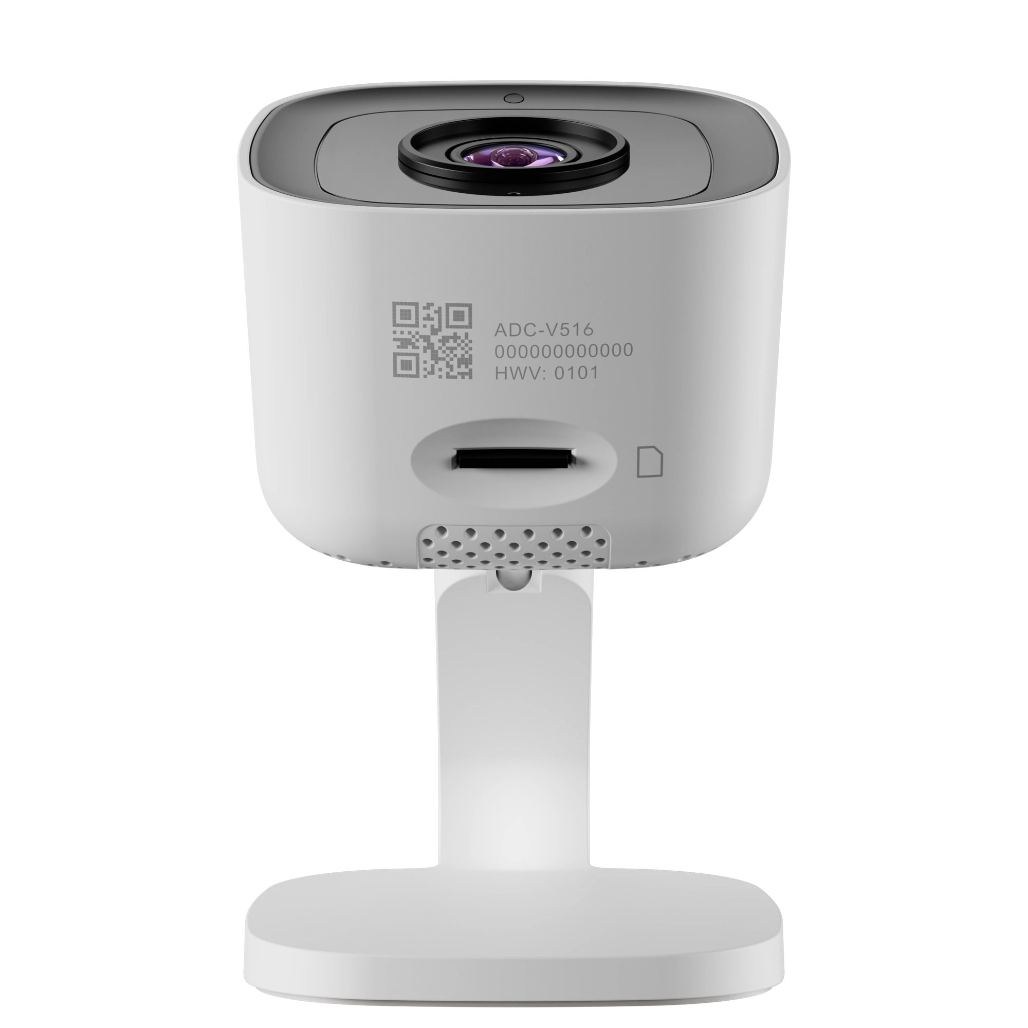 Bottom view of the Alarm.com ADC-V516 showing its controls and connections