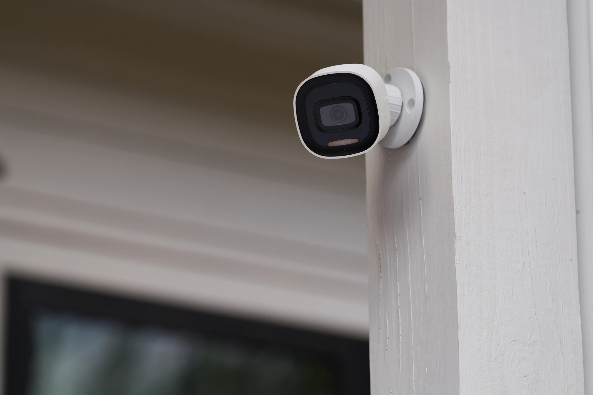 Alarm.com ADC-V730 installed to monitor an outdoor property area