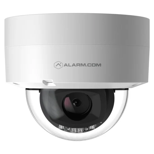 Alarm.com ADC-VC847PF white varifocal PoE dome camera front view
