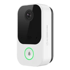 Angled view of the Alarm.com ADC-VDB755P PoE video door station