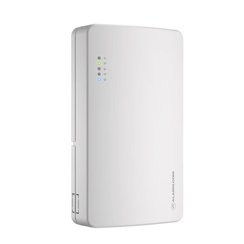 Alarm.com SEM300 dual-path communicator for DSC PowerSeries angled view