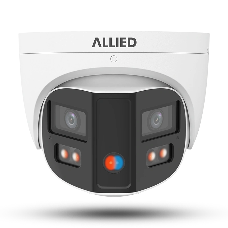 Allied 8MP 4K 180-Degree Dual-Lens Active Deterrence Camera