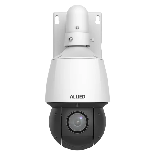 Front view of the Allied 4MP 25X auto-tracking PTZ security camera