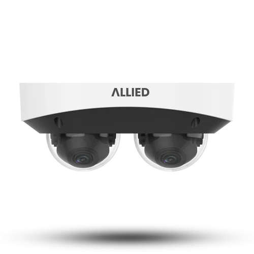 Allied 8MP dual-channel MultiView dome camera front view