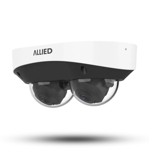Allied 8MP dual-channel MultiView dome camera front left view