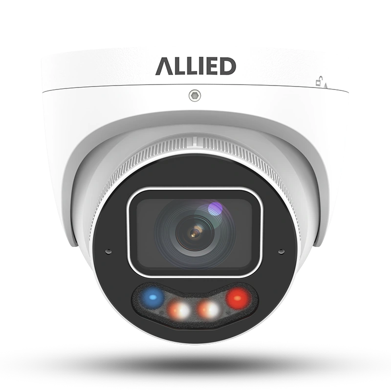 Allied 8MP 4K AI ISP Active Deterrence Turret Camera