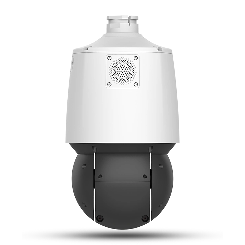 Rear view of the Allied 8MP dual-lens 25X active deterrence PTZ security camera