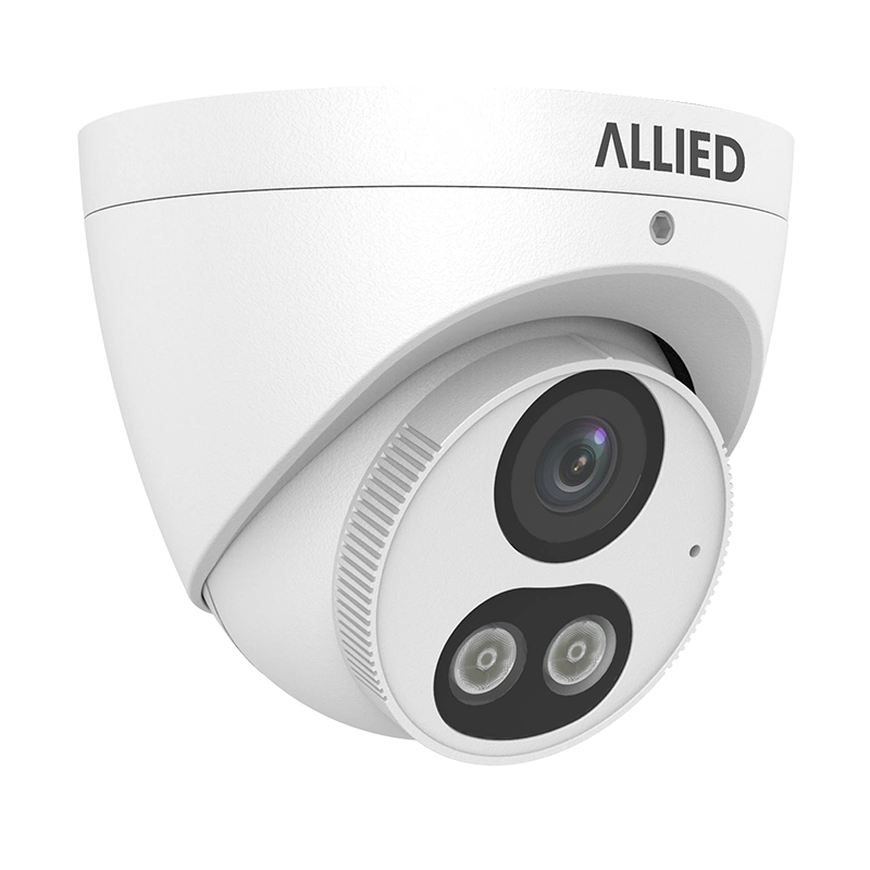 Allied dual-light IP turret camera viewed from the front right