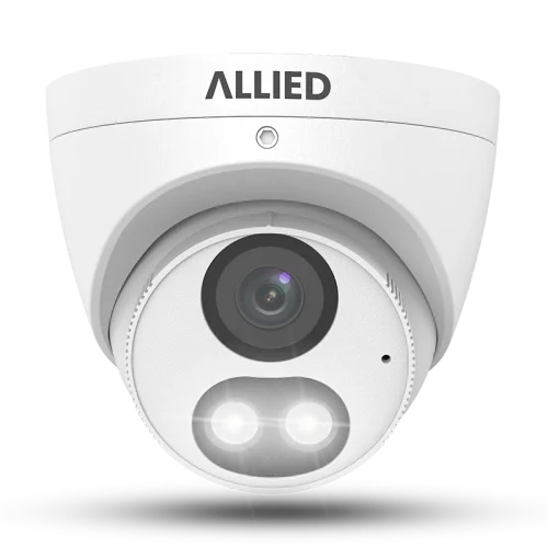 Allied dual-light IP turret camera front view