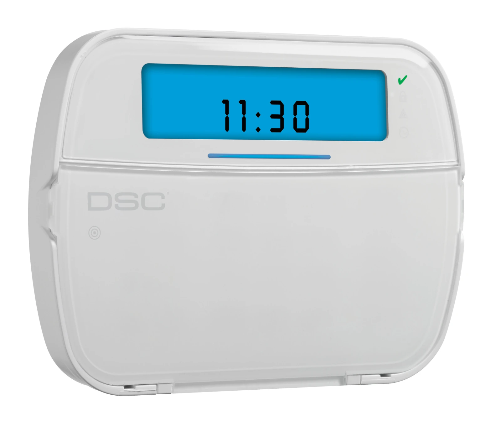Opposite angled view of the DSC HS2ICNRFP9 PowerG Icon proximity keypad