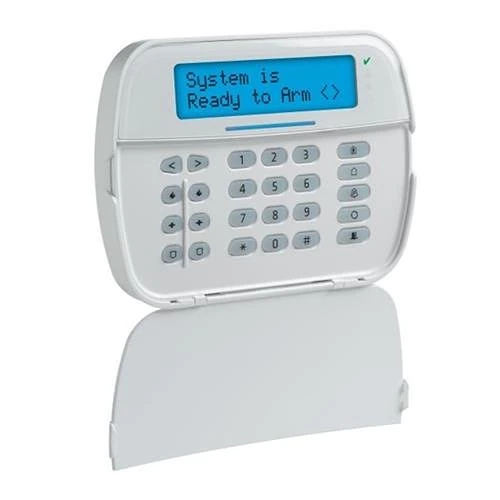 DSC HS2LCDP full-message proximity keypad with cover open