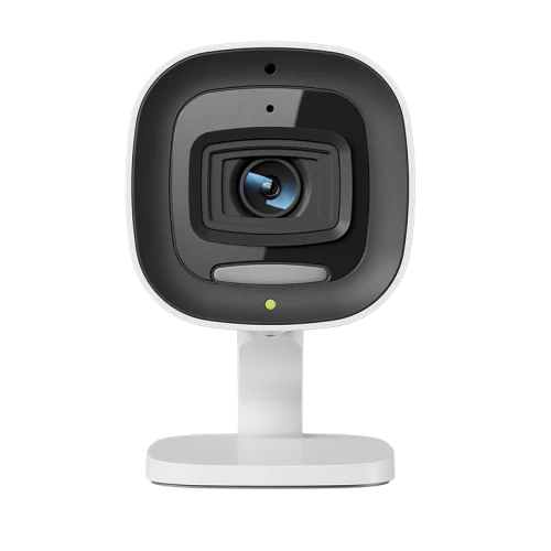 Front view of the Alarm.com ADC-V530 indoor spotlight camera