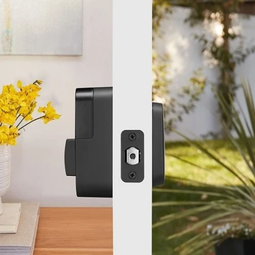Yale YRD654-ZW2-BSP Pro 2 Key-Free Touchscreen Smart Lock with Z-Wave ZW2, Black Suede