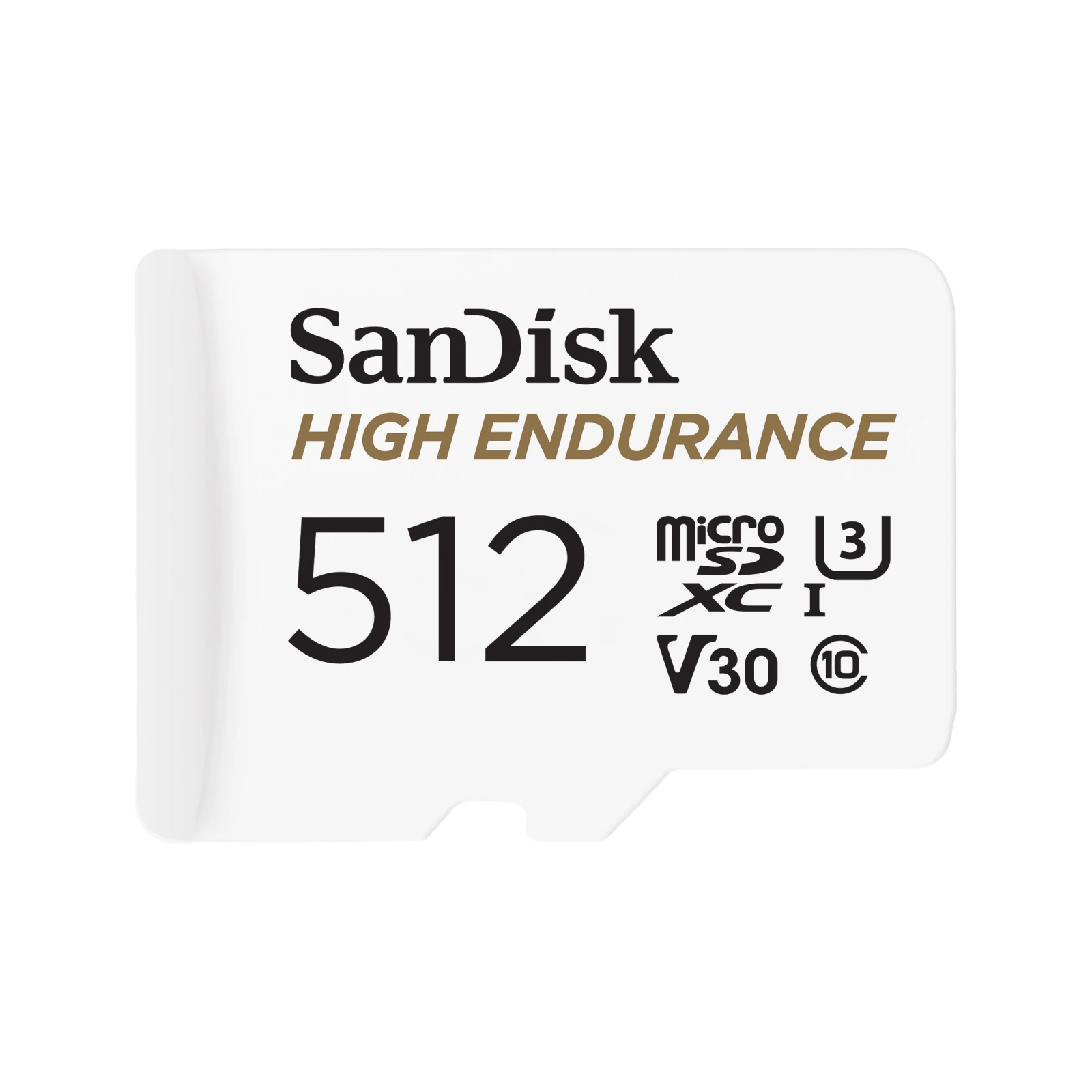 SanDisk 512GB High Endurance microSD card and adapter