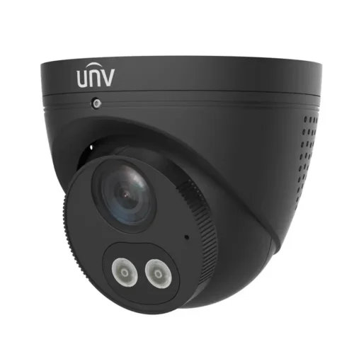 Uniview IPC3614SR3-ADF28KMC-DL-BK 4MP ColorHunter 2.8mm Dual-Light Turret IP Camera - Black
